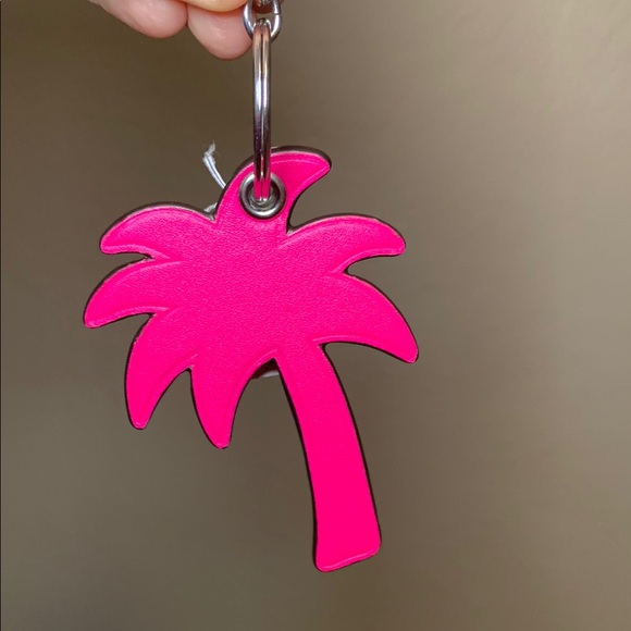 NWT - Coach Palm Tree Bag Charm in Smooth Leather/Silver/Dragon Fruit - Picture 9 of 12
